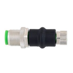 M12 4针A编码公头/M8 4针母头适配器的图片