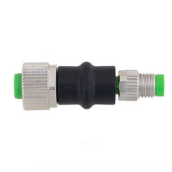 M8 4针公头/M12 4针A编码母头适配器的图片