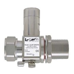 低PIM四分之一波长保护器，7/16 DIN公头至7/16 DIN穿壁式母头的图片