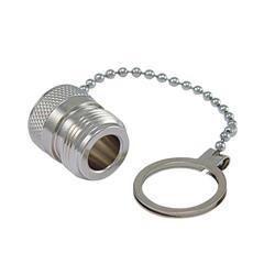 N型公头防护帽, 带链条的图片