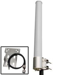 2.4GHz 10dBi双极化MIMO全向天线，带Ubiquiti® RocketM2安装套件的图片