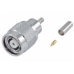 反极性TNC压接式插头 ，用于RG316、RG174、RG188、低损耗100系列线缆的图片