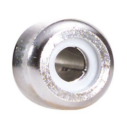 同轴线缆适配器，RCA穿壁式母头/母头，0.5in/1.3cm D形孔，蓝色的图片