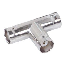 经济型同轴50欧姆T型适配器，BNC母头/母头/母头的图片