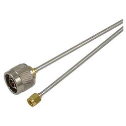 0.141in/0.358cm半刚性线缆，N型公头/SMA公头，12.0in/30.5cm的图片