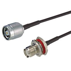 100系列短引线，反极性TNC插头/穿壁式反极性TNC插座，19英寸（48.3厘米）的图片