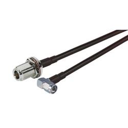 195-系列引线, 直角型SMA 公头 / N 型母头穿壁式 , 10.0 ft / 3.0 m的图片