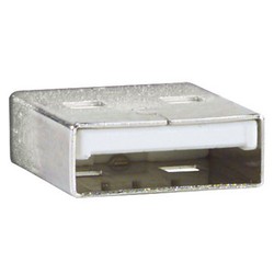 直角型USB线缆，直通A型公头/上出线B型公头，1米的图片