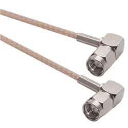 RG316同轴线缆，SMA公头直角式/公头直角式，2.0ft/0.6m的图片