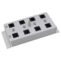 室内级四线电话/DSL/T1避雷器与浪涌保护器，高功率，RJ11插座的图片