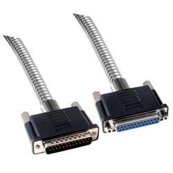 金属铠装DB25线缆，公头/母头，5英尺（1.5米）的图片