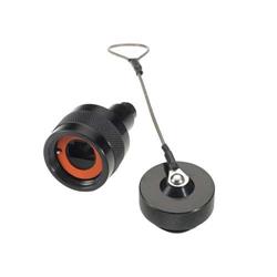 加固型RJ45插头，阳极化抛光，适用于外径为0.271-0.330in/0.7-0.8cm的线缆，带防尘帽的图片