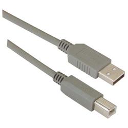 USB 2.0 优良型线缆组件, A 型公头 / B 型公头, 2.0m, 灰色的图片