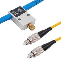 光纤可调衰减器 1-60dB, 1310 or 1550nm, FC/UPC, 1M 输入输出光缆 3mm 护套的图片