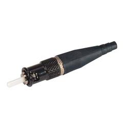 加固型商用现货（COTS）ST连接器，多模，非锁定式，镀镍黄铜，用于3毫米光纤的图片