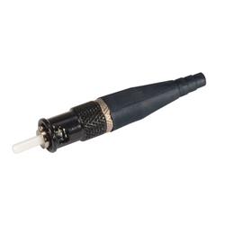 加固型商用现货（COTS）ST连接器，单模，非锁定式，镀镍黄铜，用于2.5毫米光纤的图片