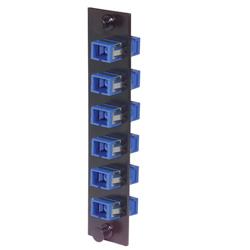 光纤连接器子面板，6个SC单工耦合器，带陶瓷套管的图片