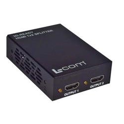 L-com HDMI分离器，1x2，3D Ready，支持HDCP的图片