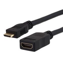 HDMI A型母头至HDMI C型公头转接线的图片