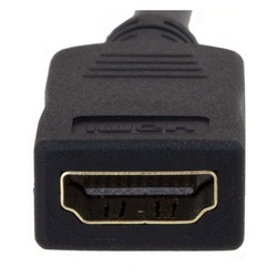 HDMI A型母头至HDMI C型公头转接线的图片