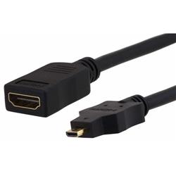 HDMI A型母头至HDMI D型公头转接线的图片