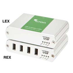 Icron USB 2.0 Ranger 2304四端口超5类USB延长器，最长100米的图片