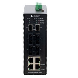 IES 10 Port Industrial Switch 4x RJ45 10/100TX 4x Duplex SC 100FX Multimode 2km 2x SFP 1000FX的图片