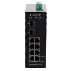 IES-Series 10 Port Industrial Ethernet Switch 8x RJ45 10/100TX 2x SFP 1000FX的图片