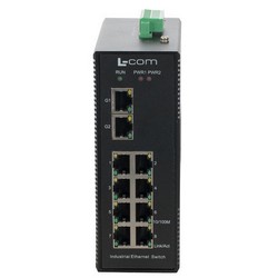 IES-Series 10 Port Industrial Ethernet Switch 8x RJ45 10/100TX 2x RJ45 10/100/1000TX的图片