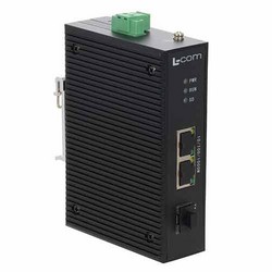 Industrial Ethernet Media Converter 2x RJ45 10/100/1000TX 1x SFP 1000FX的图片