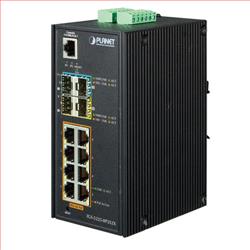 Industrial 8-Port 10/100/1000T 802.3at PoE + 2-Port 100/1000X SFP + 2-Port 10G SFP+ Managed Switch的图片