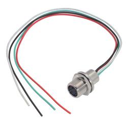 迷你DIN 4穿壁式插座/引脚，后置的图片