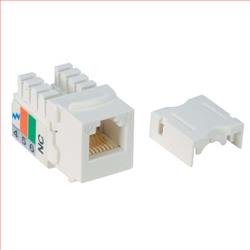 3类Keystone插座，110/RJ12 EIA568/USOC，白色的图片