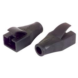 鲨鱼鳍型低烟无卤Snagless护套，6.5毫米，黑，50件/袋的图片