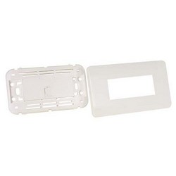 水晶头墙装面板，4.7×2.8英寸（11.9×7.1厘米），单个RJ45的图片