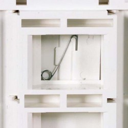 水晶头墙装面板，4.7×2.8英寸（11.9×7.1厘米），单个RJ45的图片