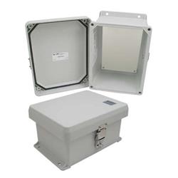 NEMA 4X防风雨外壳，8.0in/20.3cm x 6.0in/15.2cm x 4.0in/10.1cm，带备用非金属安装板，UL®认证的图片