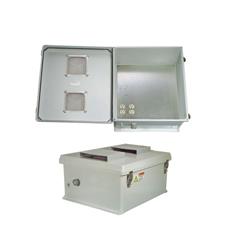 20×16×11英寸（50.8×40.6×27.9厘米）防风雨接线盒，120V交流，开孔盒盖的图片