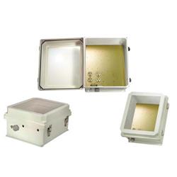 交流防风雨外壳，带窗口，14.0in/35.6cm x 12.0in/30.5cm x 7.0in/17.8cm，120 V，带加热系统的图片