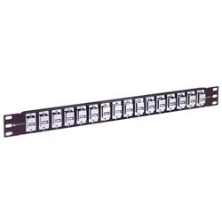 1.75英寸（4.4厘米）16端口配线架，USB A型/B型法兰安装式耦合器，屏蔽的图片