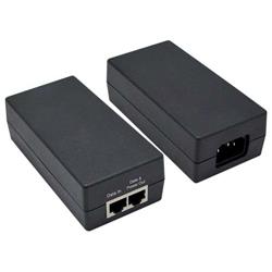 桌面式千兆级PoE供电器/中跨，带一体式电源，48V直流60W的图片