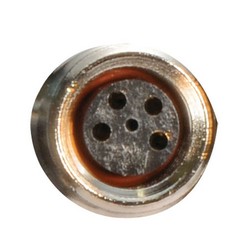 M8 3针母头插座，前端安装式，带0.3米导线的图片