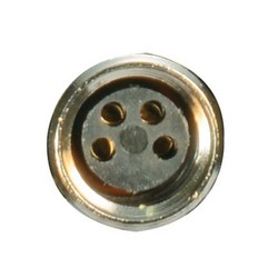 M8 4针母头插座，后端安装式，带0.3米导线的图片