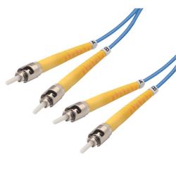 9/125单模光缆，双芯ST/双芯ST，蓝，1米的图片