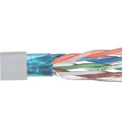 超6类F/UTP线缆，CMR阻燃等级PVC护套，4对26AWG多股导线，灰，1000英尺（305米）的图片