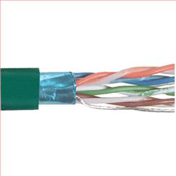 Category 6A F/UTP Plenum Rated 23 AWG 4 Solid Conductor Green, 1KFT的图片