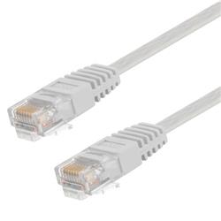 Category 6 Flat Patch Cable, RJ45 / RJ45, White, 10.0 ft的图片
