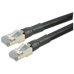 Cat6 Shielded Outdoor Patch Cable, RJ45/RJ45, Black, 125.0 ft的图片