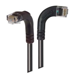 6类直角型跳线，直角右出线/直角下出线，黑，1英尺（0.3米）的图片