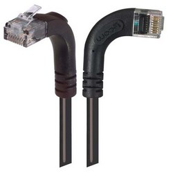 6类直角型跳线，直角右出线/直角上出线，黑，2英尺（0.6米）的图片